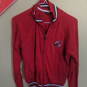 Used NJ Devils zip up sweater